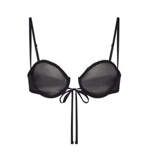 NWT Skims Romance Balconette Bra 34B Black